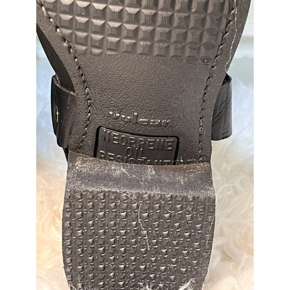 Classic Black Leather Men's Harness Boots - Picture 9 of 12